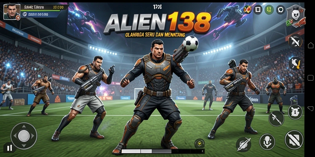 Tangkapan layar permainan ALIEN138 dengan aksi olahraga yang mendebarkan.