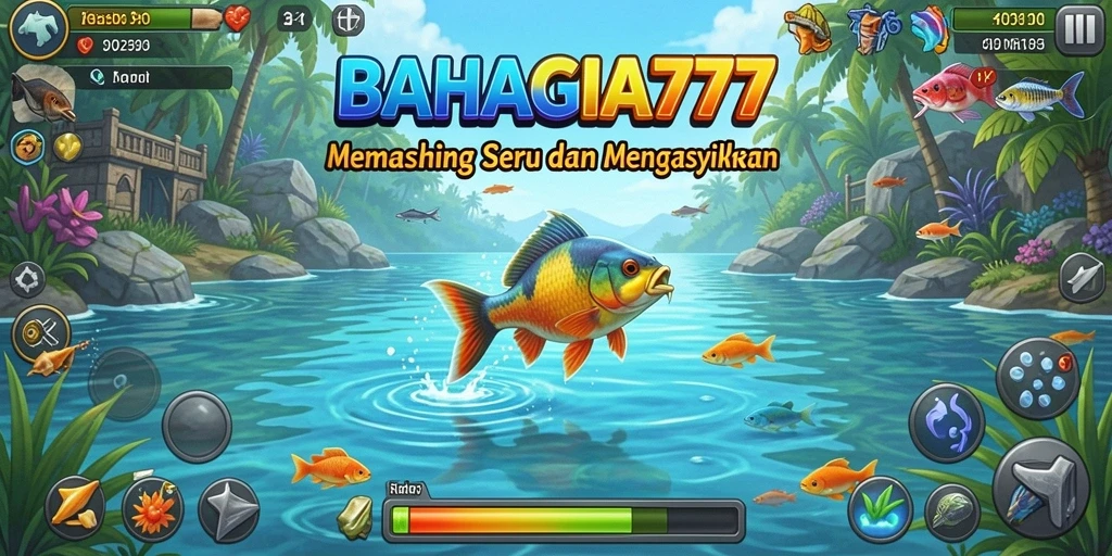 Tampilan gameplay BAHAGIA777 yang menarik saat memancing.