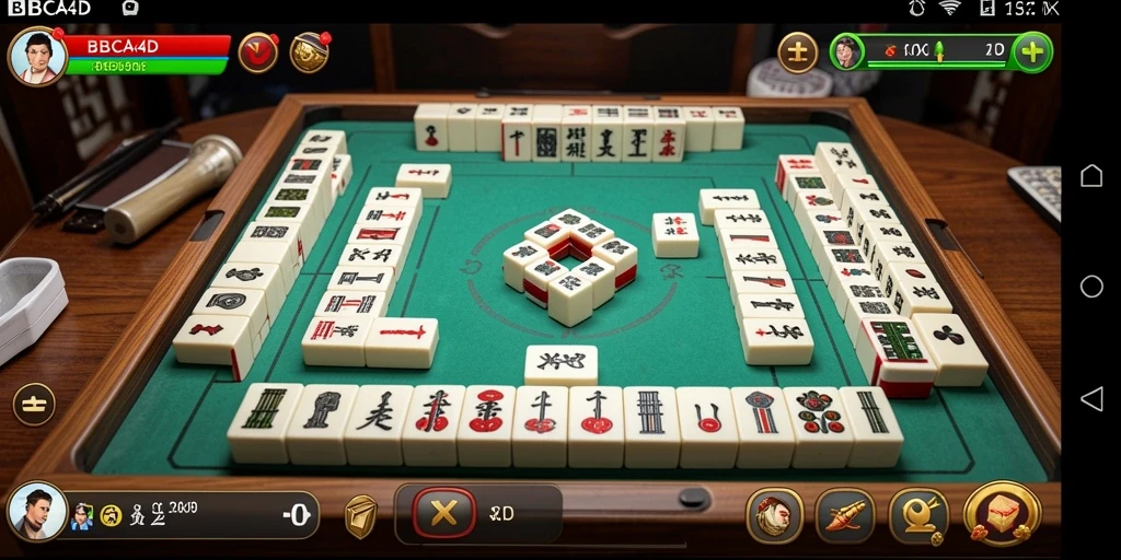 Tampilan gameplay Mahjong yang menarik di BBCA4D.