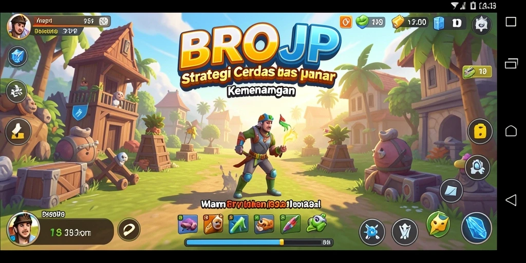 Gameplay BROJP yang penuh strategi dan pertempuran intens.