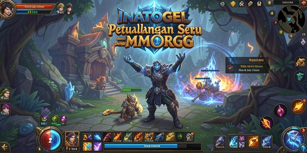 Screenshot gameplay <strong>INATOGEL</strong> menampilkan pertarungan seru di dunia MMORPG.