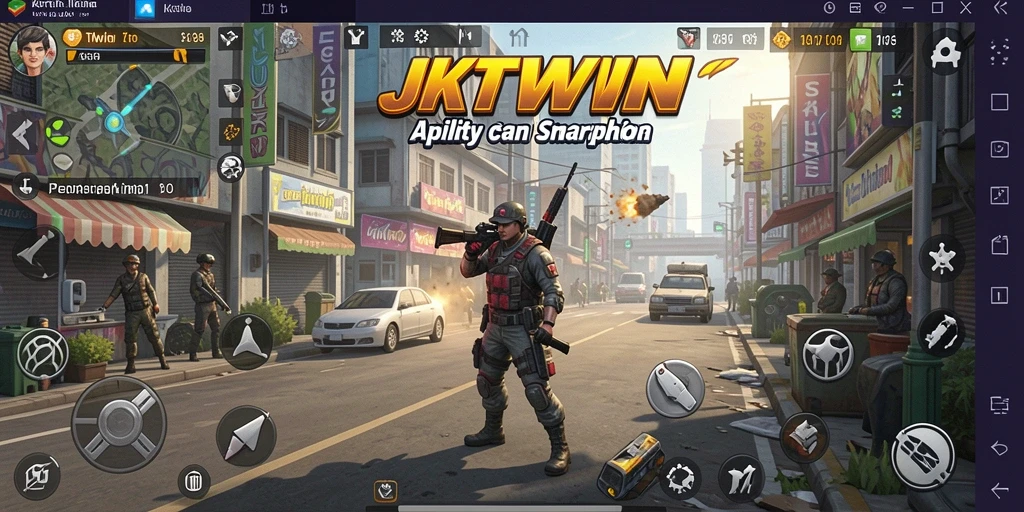 Tampilan antarmuka JKTWIN yang memudahkan navigasi aplikasi Utility.