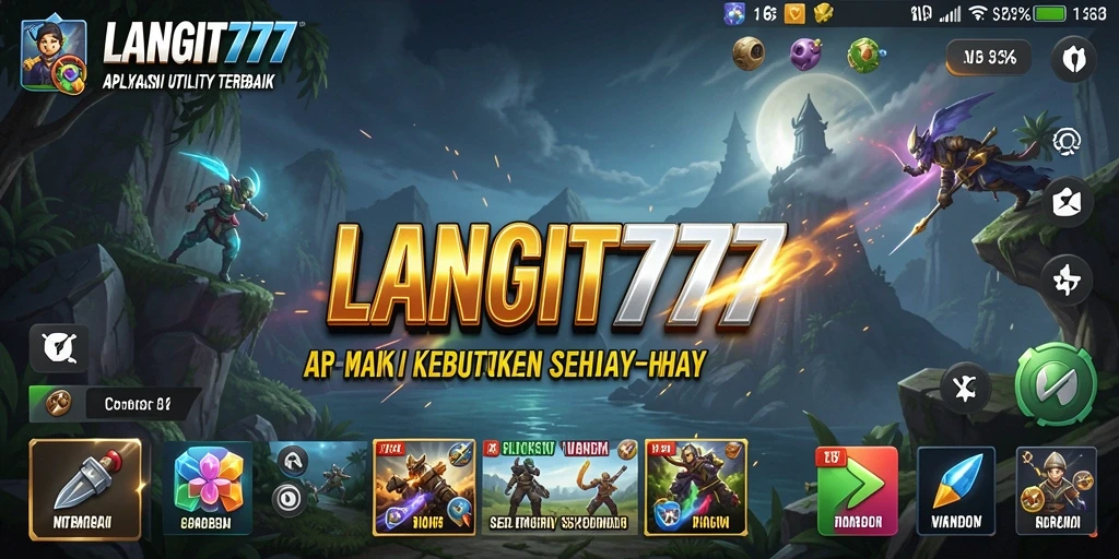 Tangkapan layar utama LANGIT777 saat menunjukkan fitur-fitur utilitasnya.