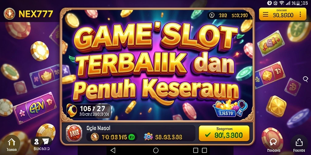 Screenshot gameplay NEX777 menampilkan mesin Slot yang menarik dan penuh warna.
