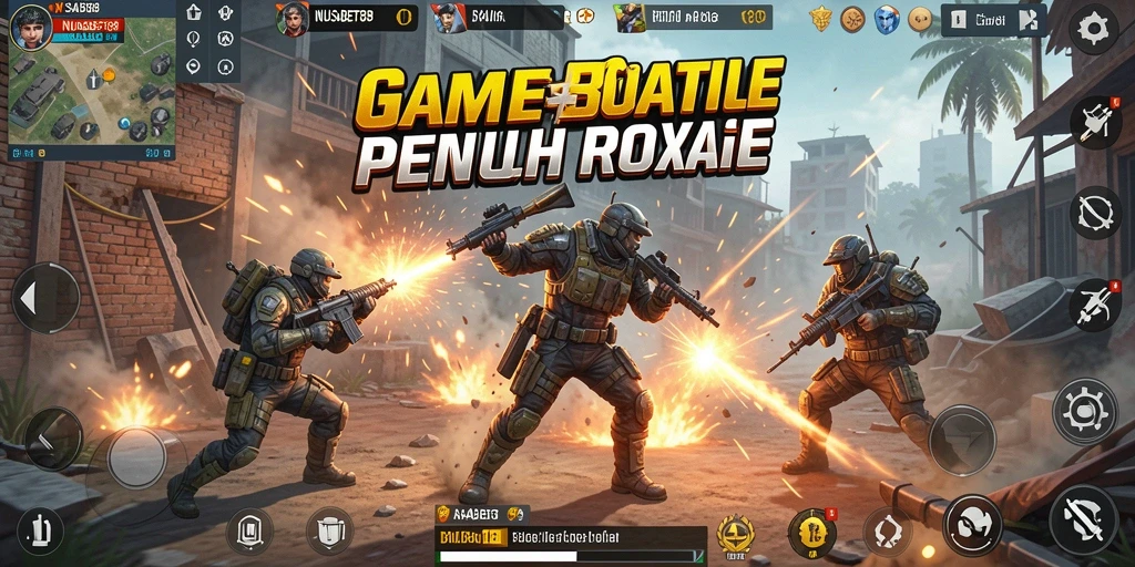 Tangkapan layar gameplay NUSABET88 yang menampilkan aksi Battle Royale yang mendebarkan.