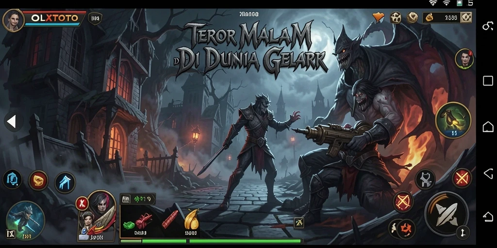 Tampilan gameplay OLXTOTO yang mencekam dengan nuansa Horror yang kuat.