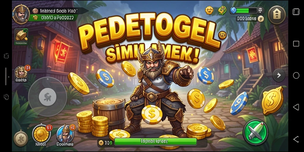 Screenshot gameplay menarik dari PEDETOGEL yang menunjukkan fitur simulasi.