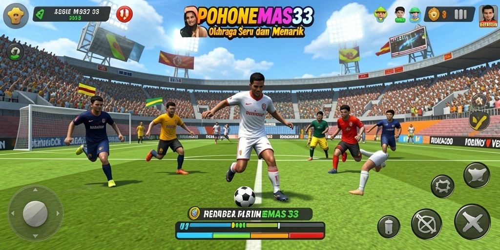 Gameplay seru POHONEMAS33 dengan berbagai olahraga menarik.