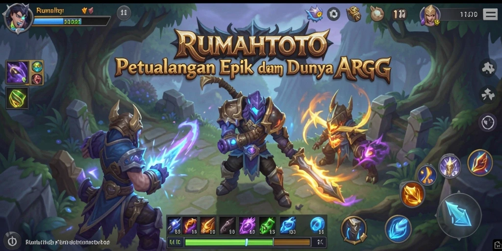 Menampilkan aksi seru karakter di dunia RUMAHTOTO.