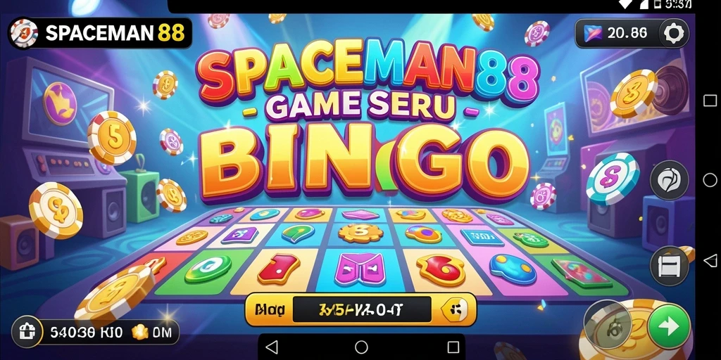 Tampilan screenshot utama SPACEMAN88 menampilkan gameplay Bingo yang menarik.