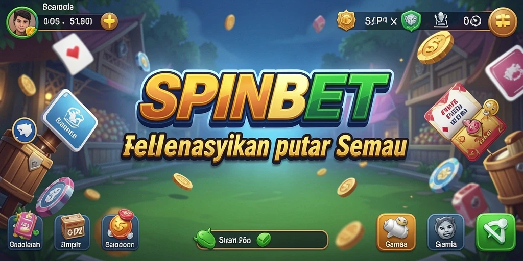 Tampilan screenshot gameplay SPINBET yang menarik dan interaktif.
