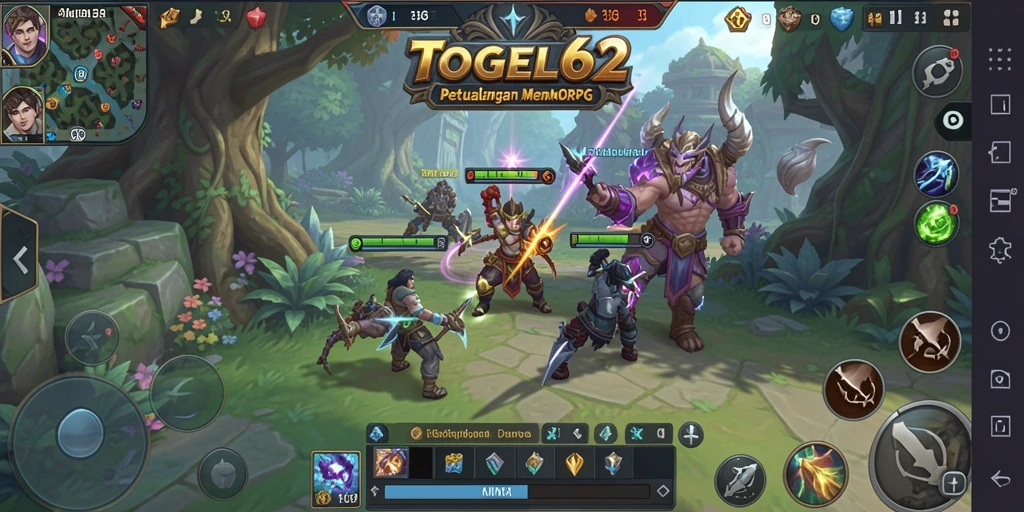 Screenshot menampilkan aksi seru dalam permainan MMORPG TOGEL62.