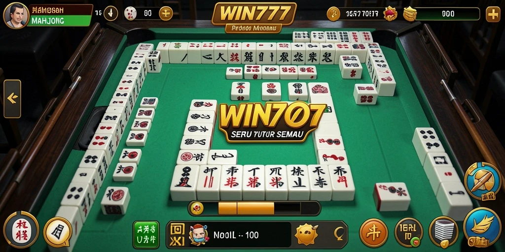 Screenshot gameplay WIN777 dengan tampilan Mahjong yang menarik.